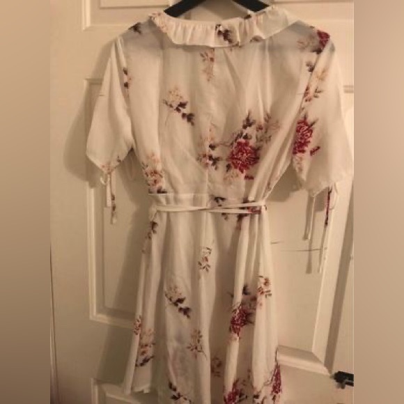 Floral Mini Wrap Dress - Picture 2 of 2